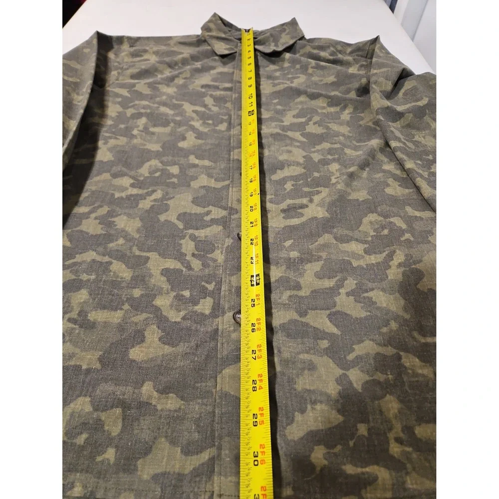 The North Face Shirt Mens XL Button Up Camo Long Sleeve Casual Outdoors(1905